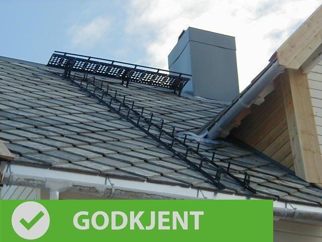 Godkjent takstige og gangbro skifertak - Klikk for stort bilde